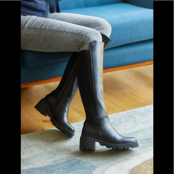 NWT Shoe Dazzle Faux Leather Knee High Boots - Picture 11 of 15